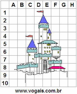 Imagem Quadriculada Com Sete Erros Castelo das Fadas